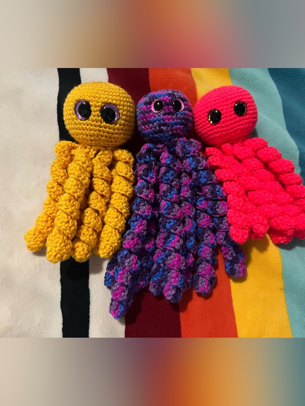 Colorful Crocheted Octopus 🐙 - Picture 8 of 8